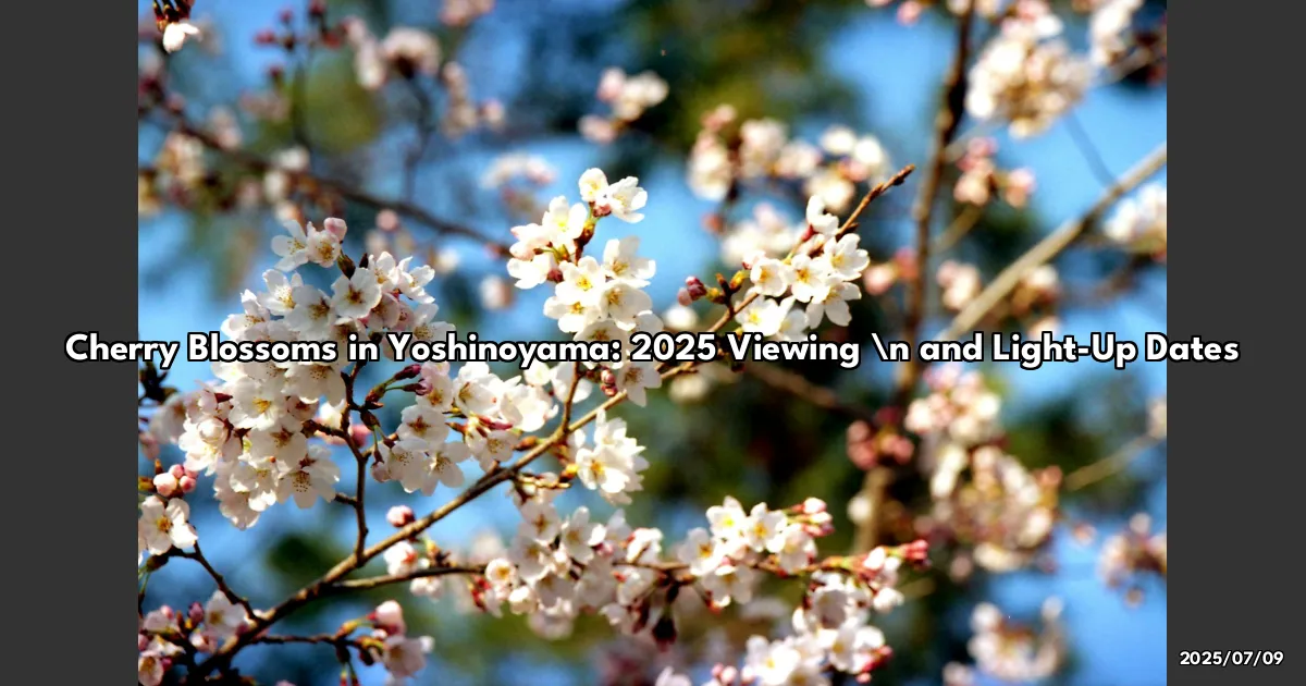 EyeCatchTitle: Cherry Blossoms in Yoshinoyama: My Unexpected Spring Adventure in 2025