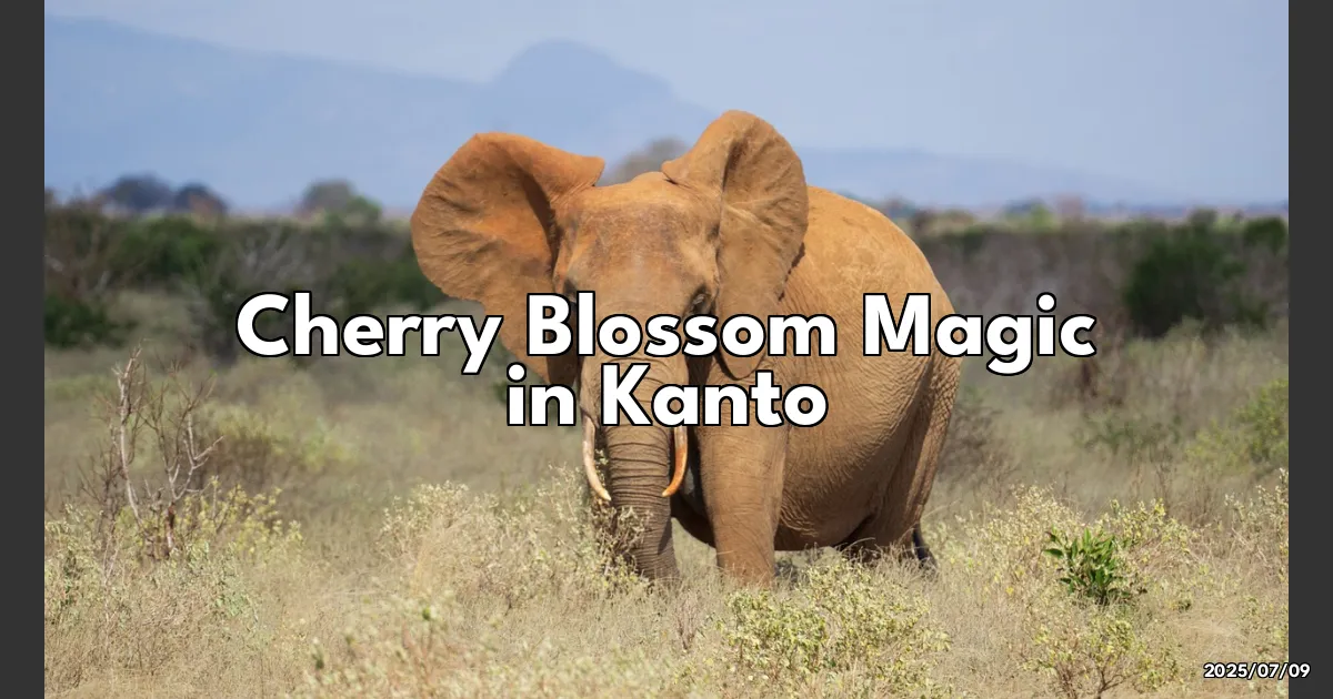 EyeCatchTitle: Cherry Blossom Magic in Kanto: Hidden Gems and Nighttime Wonders!