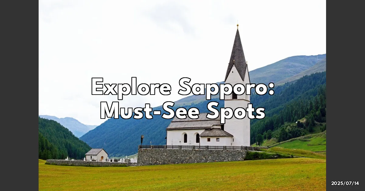 EyeCatchTitle: Why Sapporo Stole My Heart: Must-See Spots You Can't Miss!