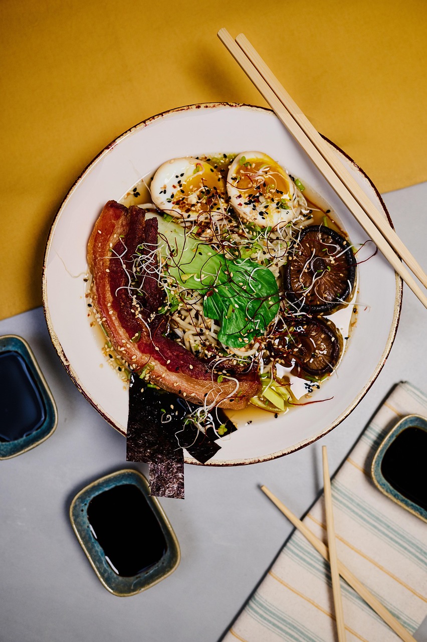 Japanese food, ramen, beef