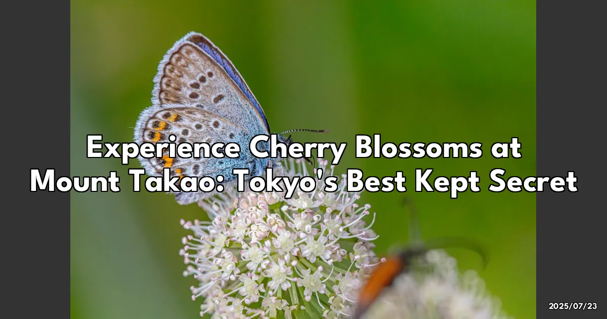 EyeCatchTitle: Cherry Blossom Magic at Mount Takao: A Hidden Gem in Tokyo’s Backyard