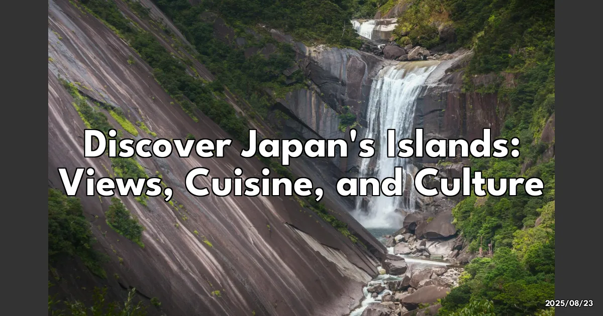 EyeCatchTitle: Island Hopping in Japan: Stunning Views, Delicious Bites, and Cultural Gems Await!