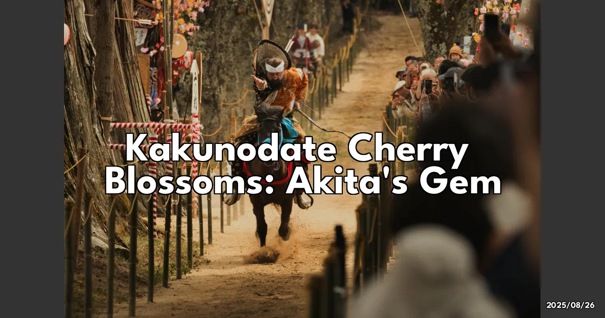 EyeCatchTitle: Discovering Kakunodate: The Late Spring Cherry Blossom Haven in Akita