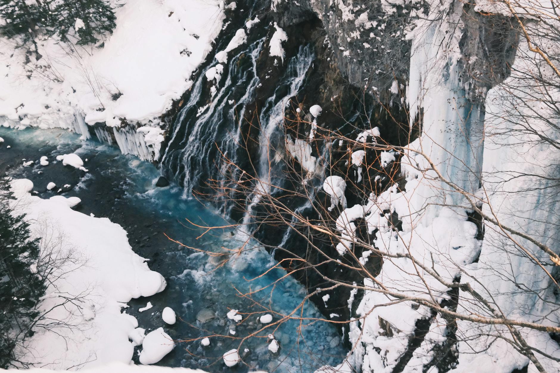 Hokkaido autumn, Biei Blue Pond, Sounkyo Gorge