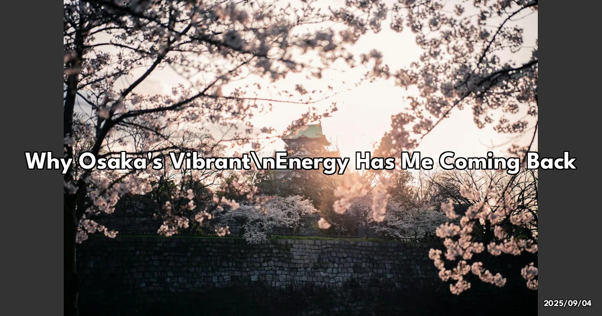EyeCatchTitle: Why Osaka's Vibrant Energy Has Me Coming Back for More