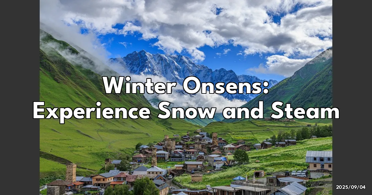 EyeCatchTitle: Chasing Winter Wonders: The Joy of Snowy Onsens