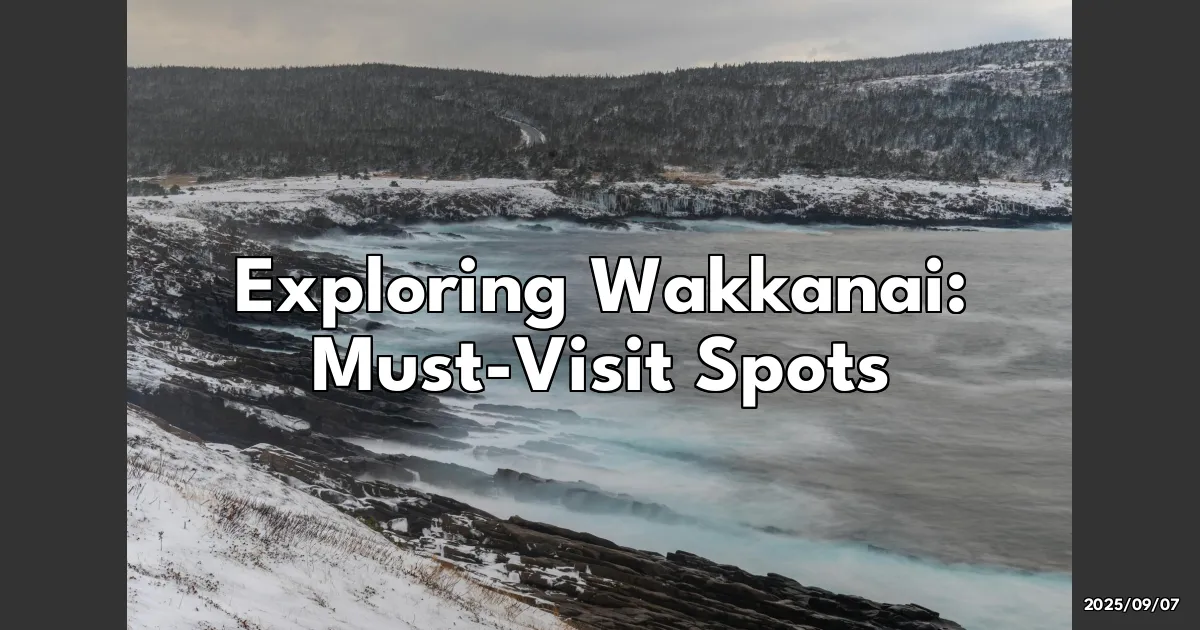 EyeCatchTitle: Exploring the Northern Edge: Must-Visit Spots in Wakkanai!