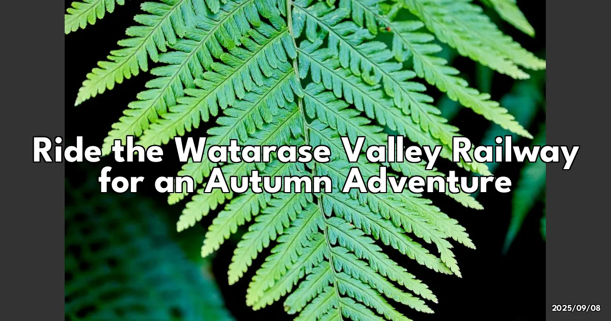 EyeCatchTitle: Riding the Nostalgic Watarase Valley Railway: A Must-See Autumn Adventure!