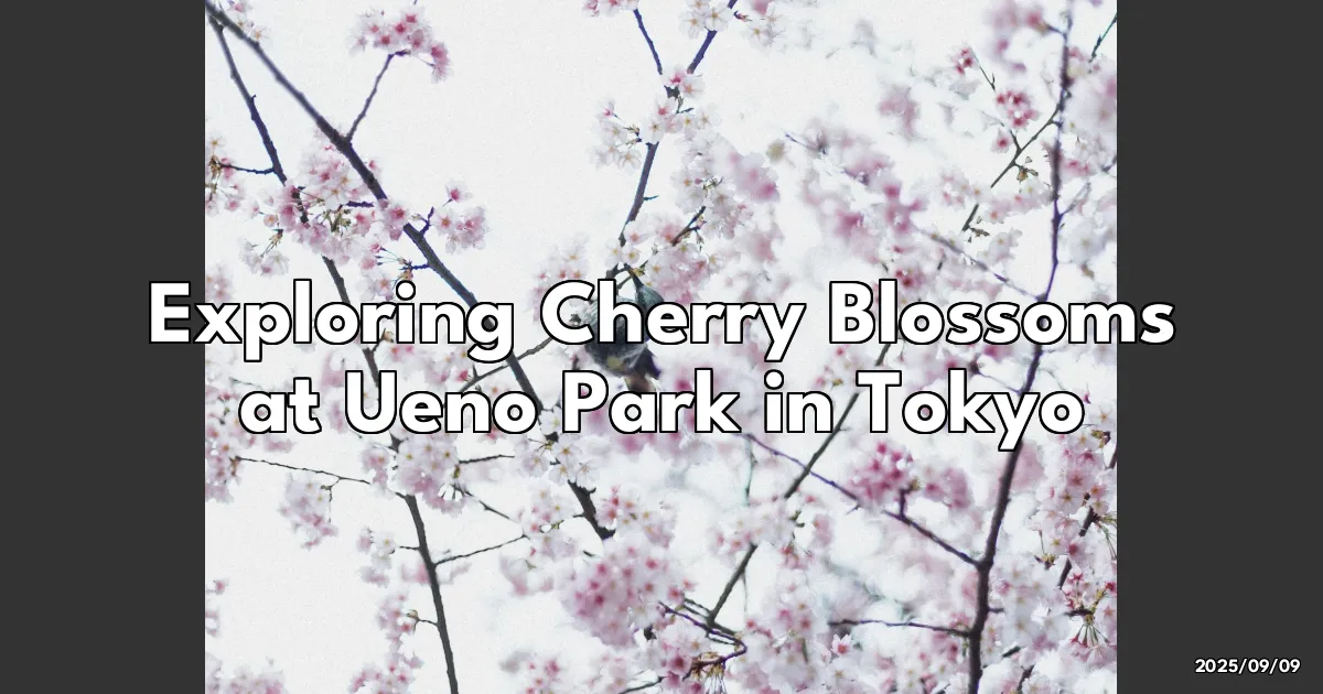 EyeCatchTitle: Cherry Blossoms and Surprises: My Day at Ueno Park in Tokyo