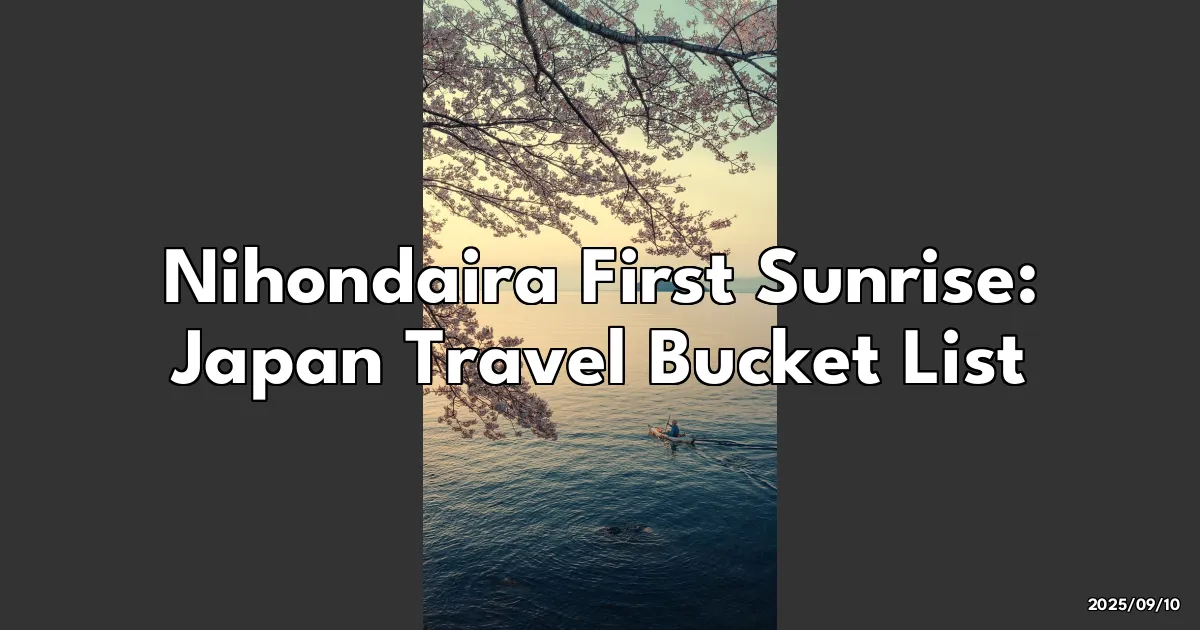 EyeCatchTitle: Chasing the First Sunrise of the Year at Nihondaira: A View You Can't Miss!