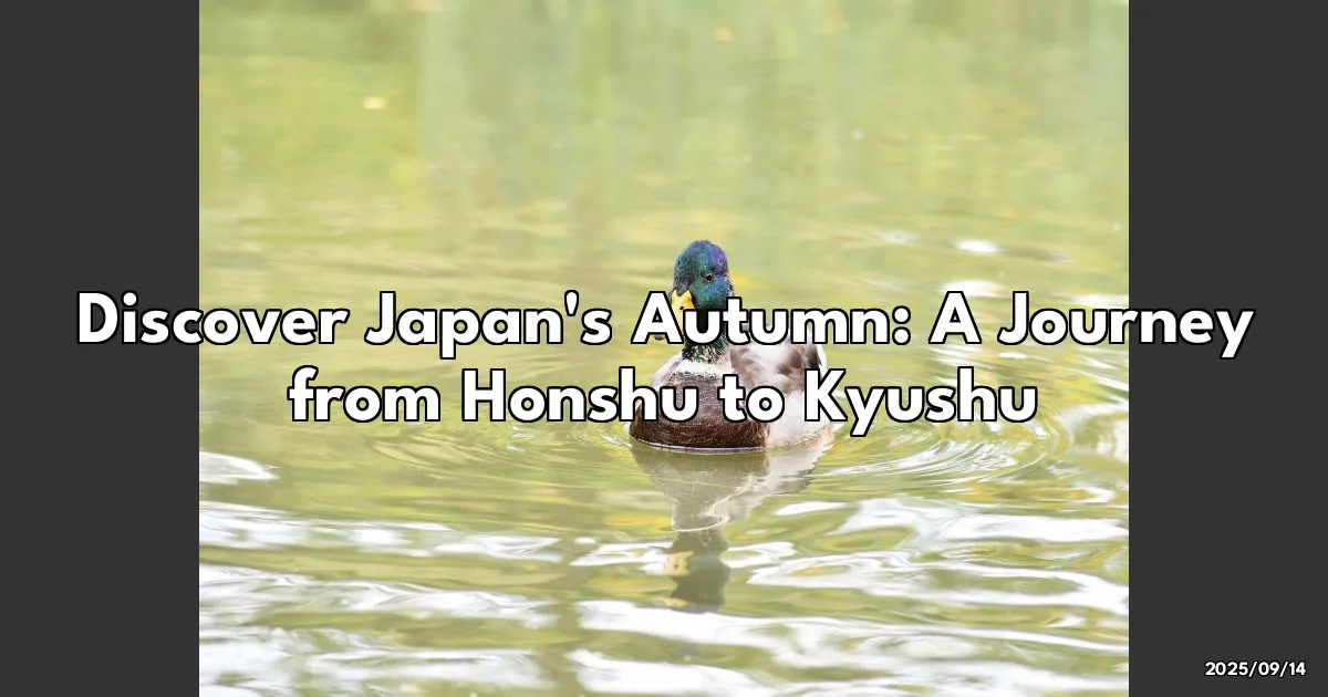 EyeCatchTitle: Chasing the Magic of Autumn: My Colorful Journey from Honshu to Kyushu