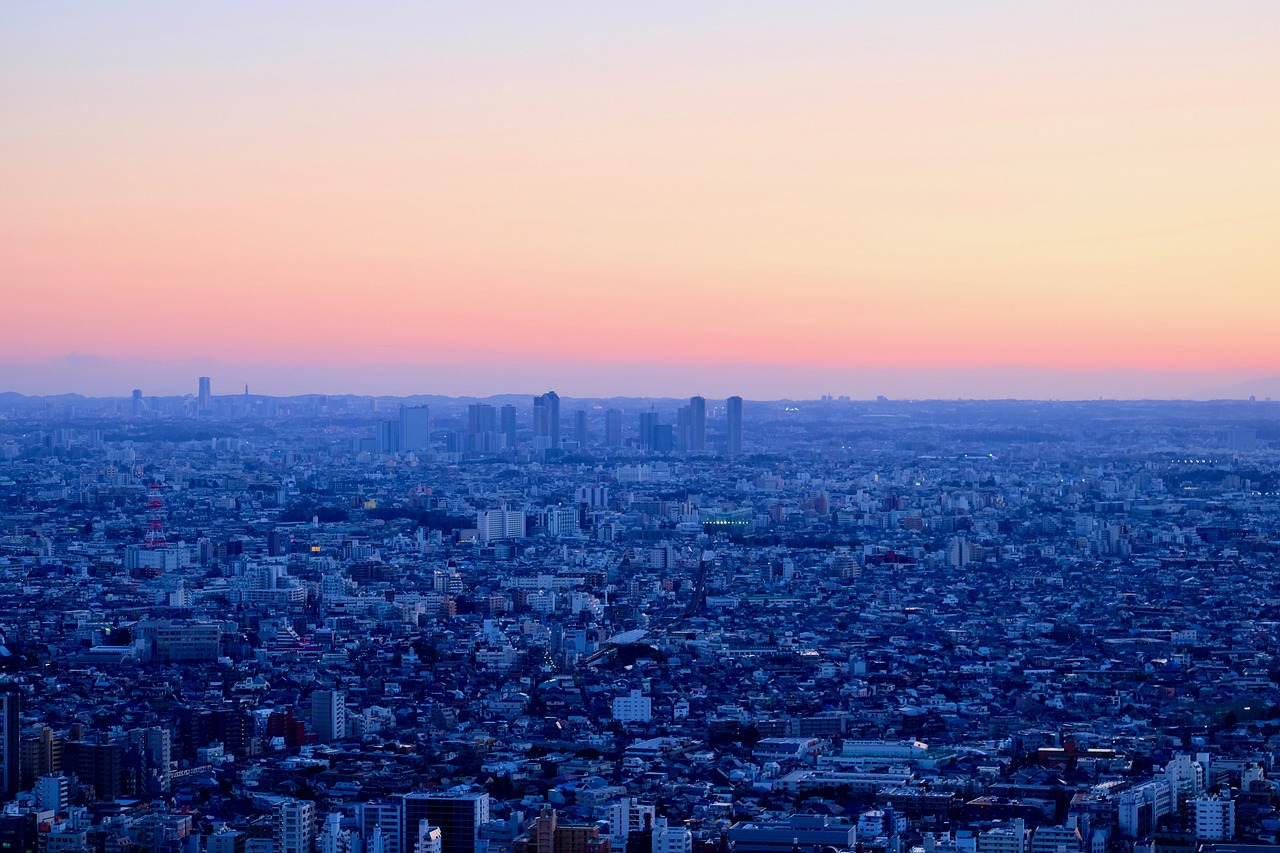 Tokyo, Shibuya, cherry blossoms