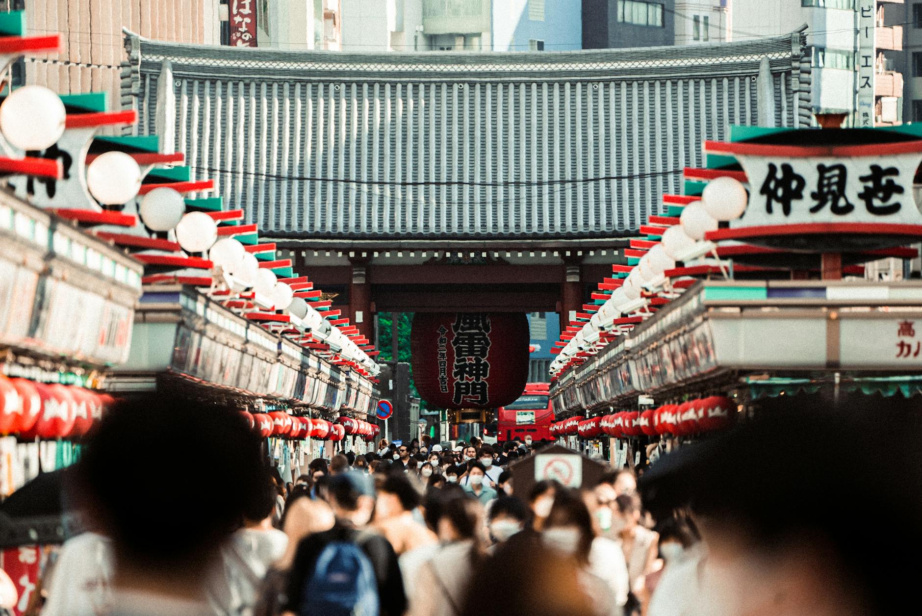 Tokyo skyline, Senso-ji Temple, Shibuya Crossing