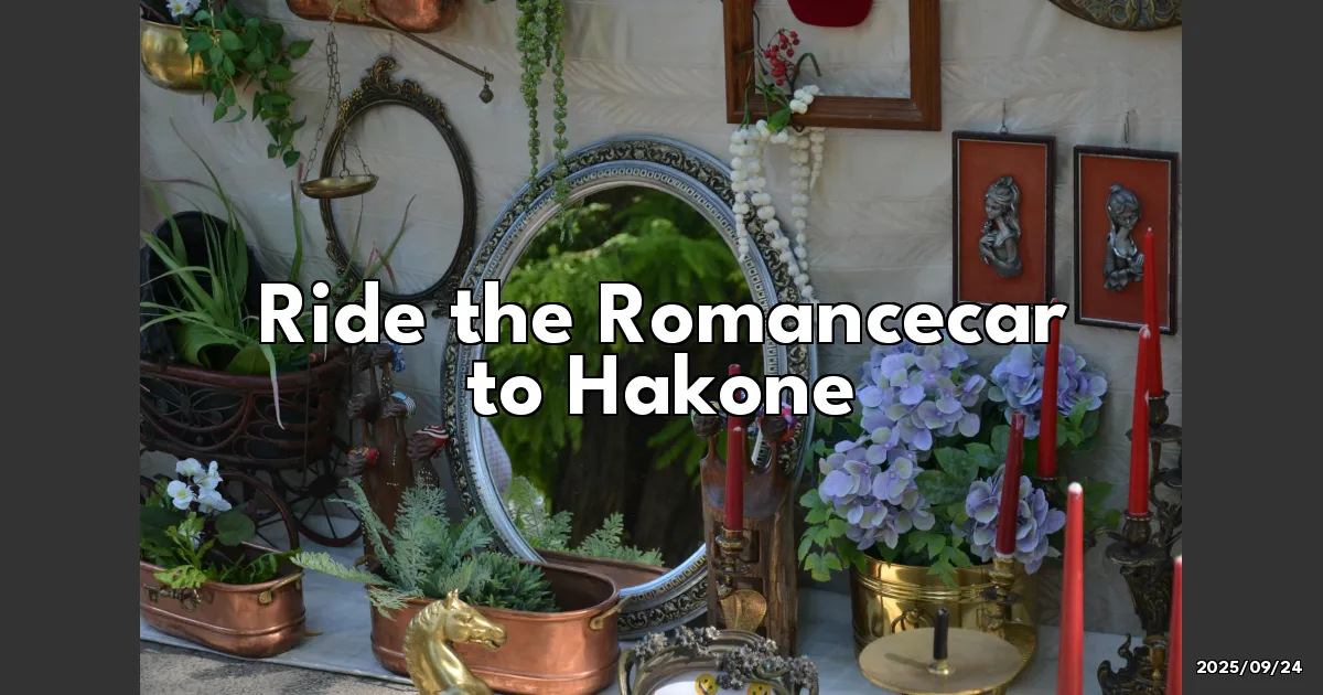 EyeCatchTitle: Hop on the Romancecar to Hakone: A Dreamy Day with Hydrangeas