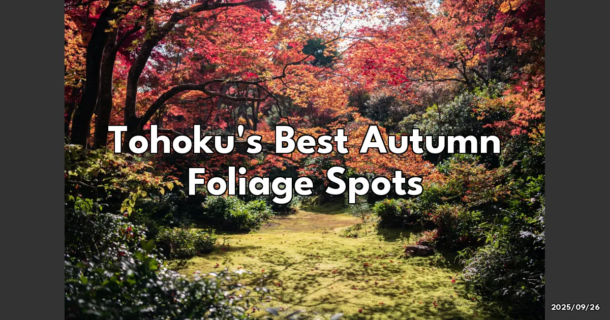 EyeCatchTitle: The Best Fall Foliage Spots in Tohoku: A Cozy Adventure Awaits!
