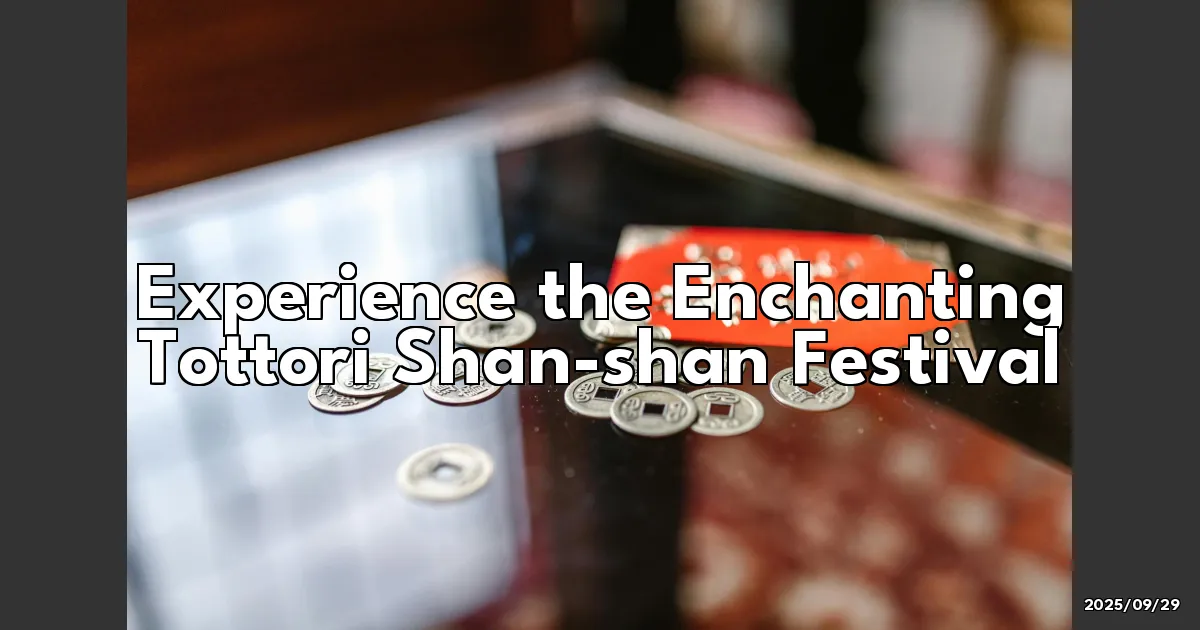 EyeCatchTitle: Dancing with Umbrellas: My Whirlwind Experience at the Tottori Shan-shan Festival