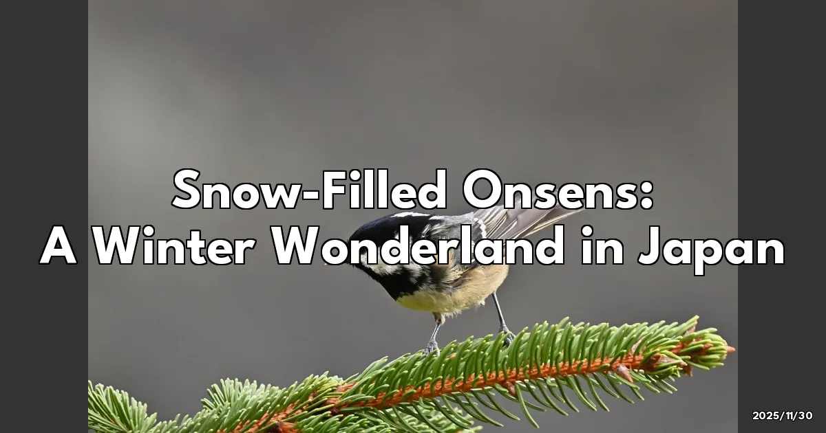 EyeCatchTitle: Chasing Snowflakes and Steamy Dreams in Japan's Onsens