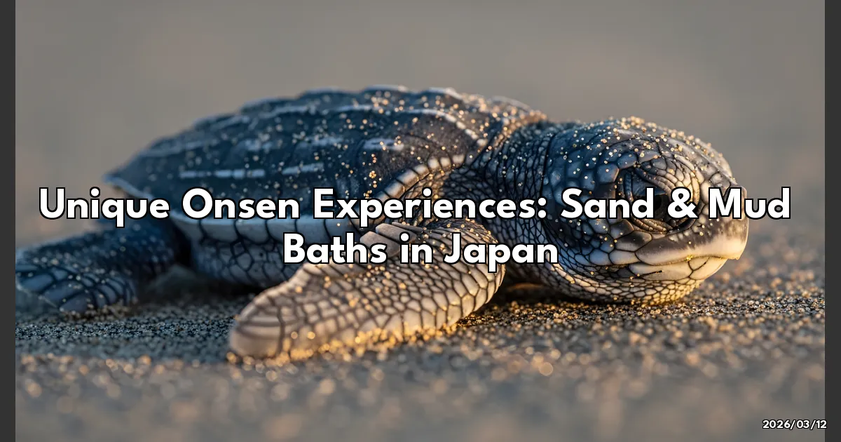 EyeCatchTitle: Diving into Japan's Unique Onsen: Sand and Mud Baths!