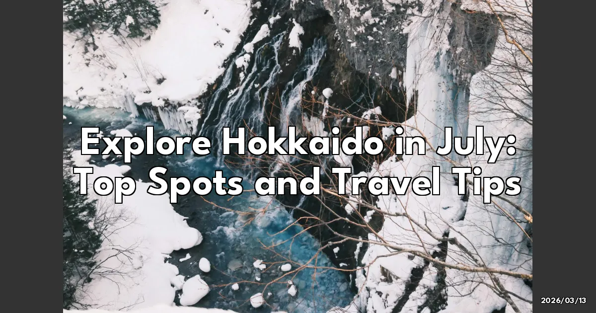 EyeCatchTitle: Why Hokkaido in July is Your Next Adventure: From Lavenders to Lakes!