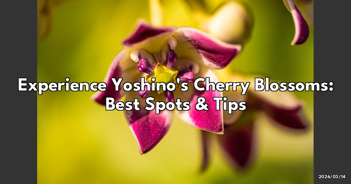 EyeCatchTitle: Discovering Yoshino's Magical Cherry Blossoms: A Journey from Shimo Senbon to Oku Senbon