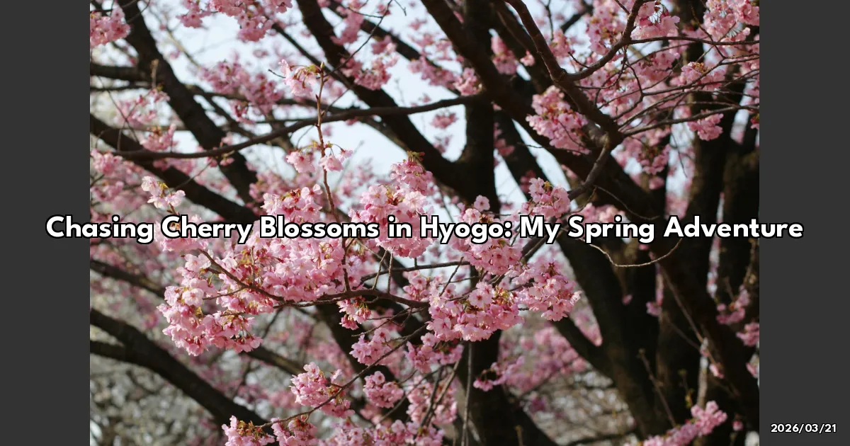 EyeCatchTitle: Chasing Cherry Blossoms in Hyogo: My Spring Adventure