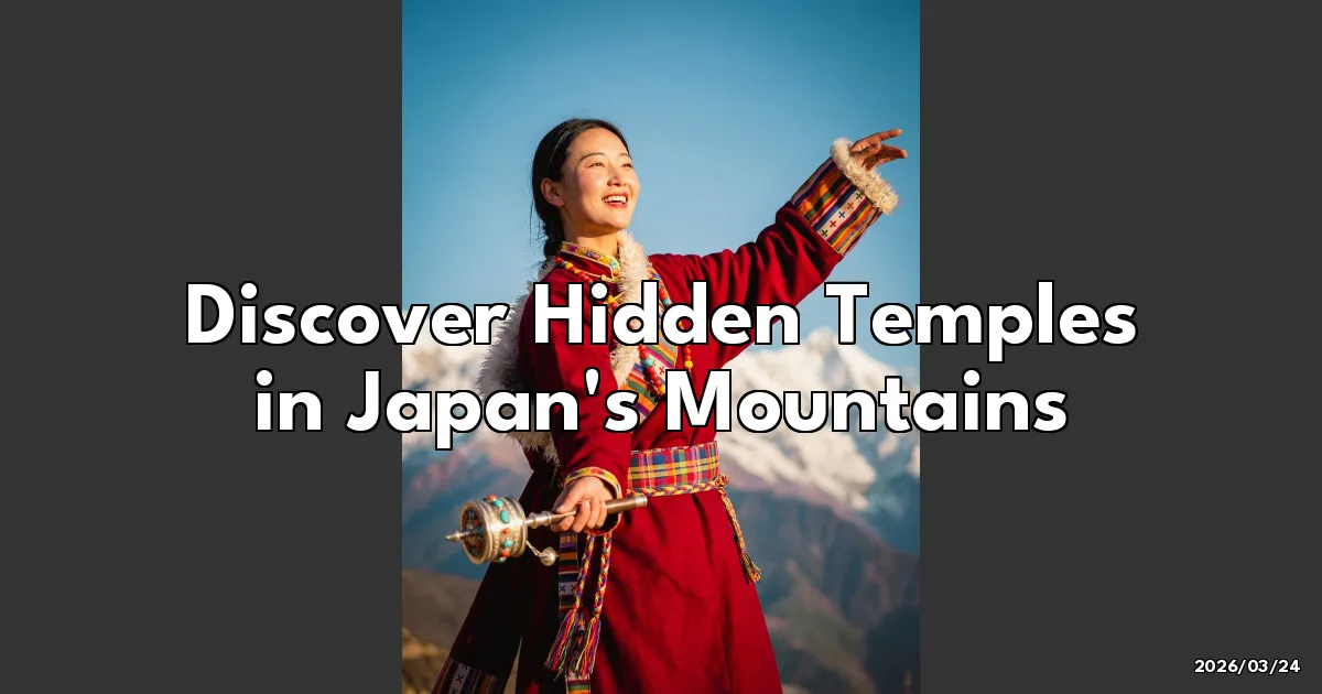 EyeCatchTitle: Whispers of Serenity: Discovering Hidden Temples in Japan's Mountains