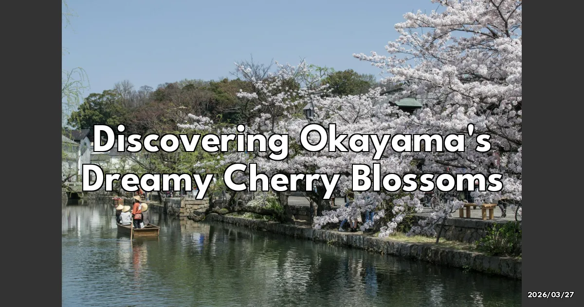 EyeCatchTitle: Discovering Okayama's Dreamy Cherry Blossom Spots: My Surprise Spring Adventure