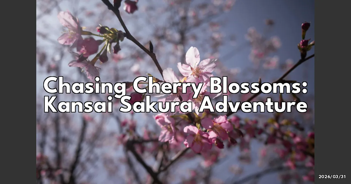 EyeCatchTitle: Chasing Cherry Blossoms: My Whirlwind Adventure in Kansai