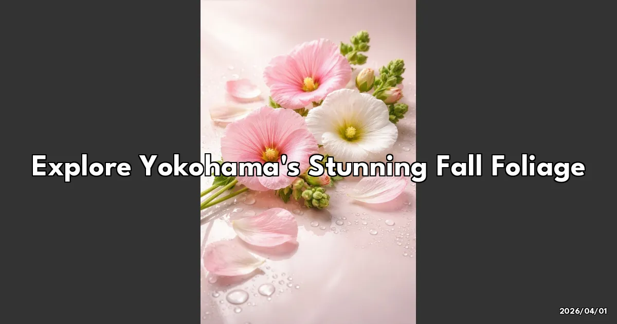 EyeCatchTitle: Discovering Yokohama's Magical Fall Foliage — A Cozy Adventure You Can't Miss!
