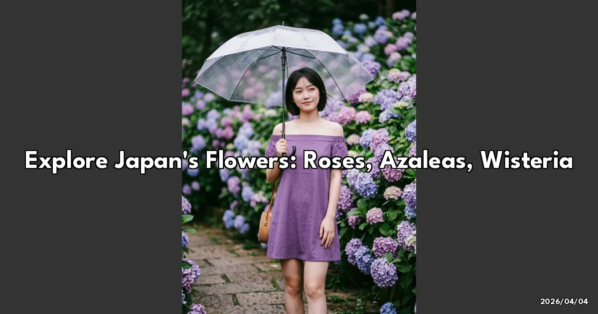 EyeCatchTitle: Let's Dive into Japan's Blooming Wonderland: Roses, Azaleas, and Wisteria Galore!